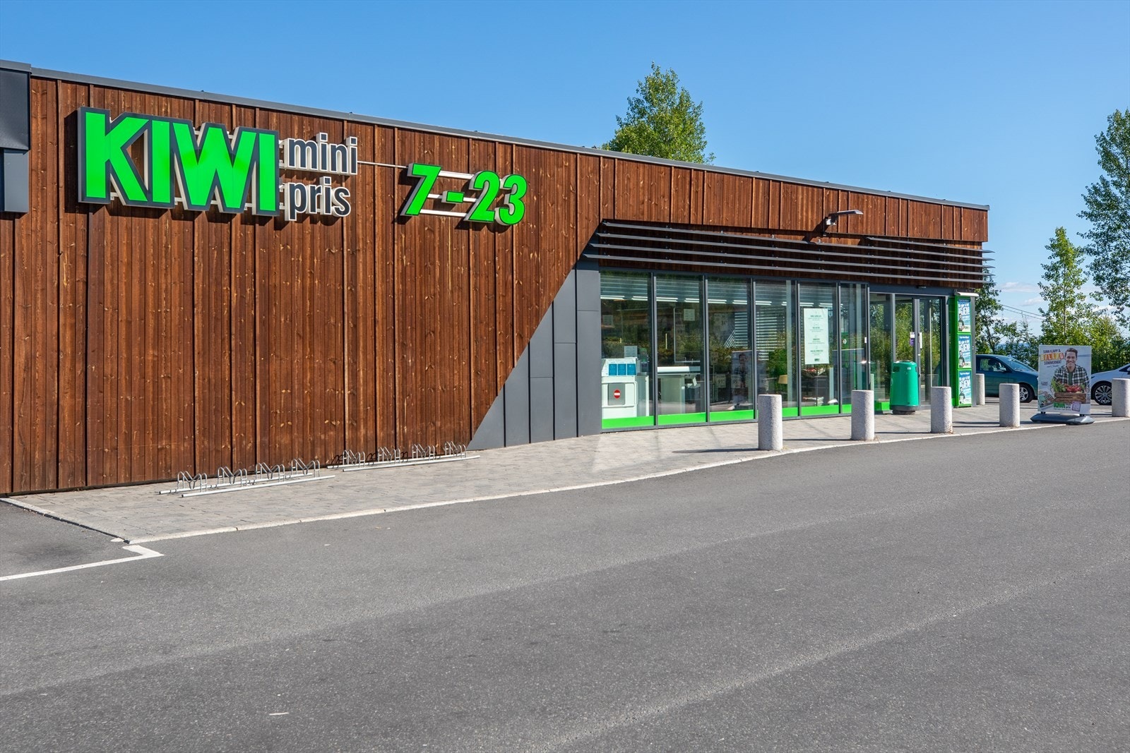 Like ved ved boligen finner du Kiwi. Galleribilde