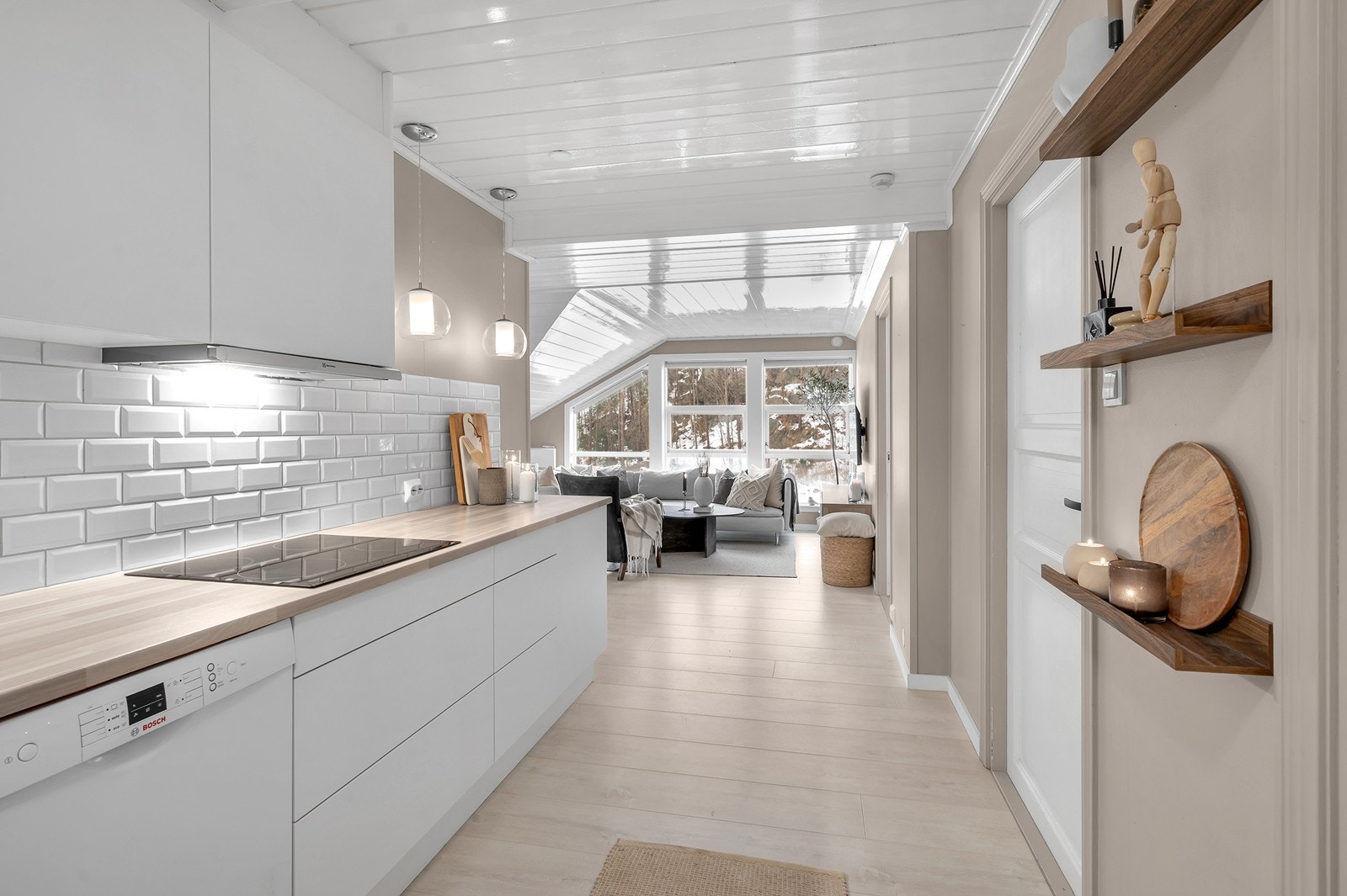 Leiligheten fremstår flott og gjennomført Galleribilde