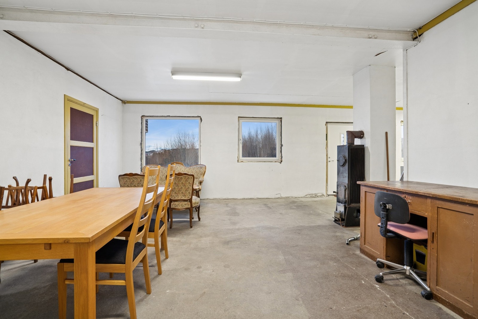 Her er blant annet vinduer skiftet ut. Galleribilde