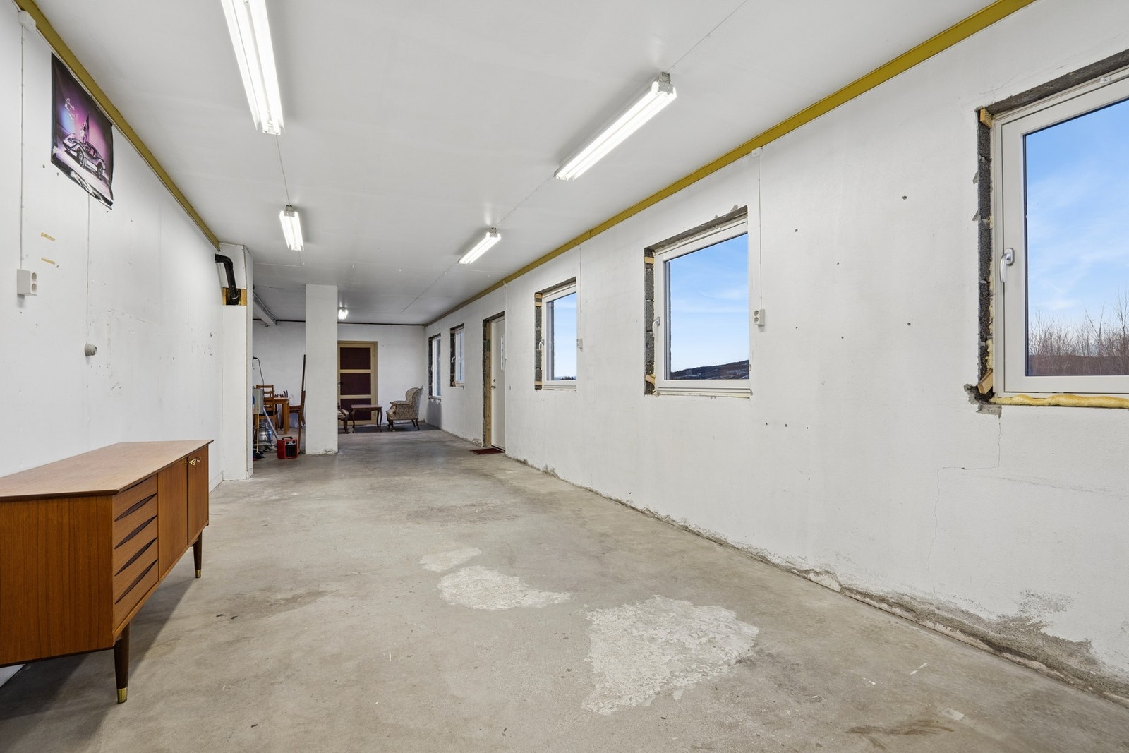 I underetasjen har man en stor kjeller på hele 66,1 kvm. Galleribilde