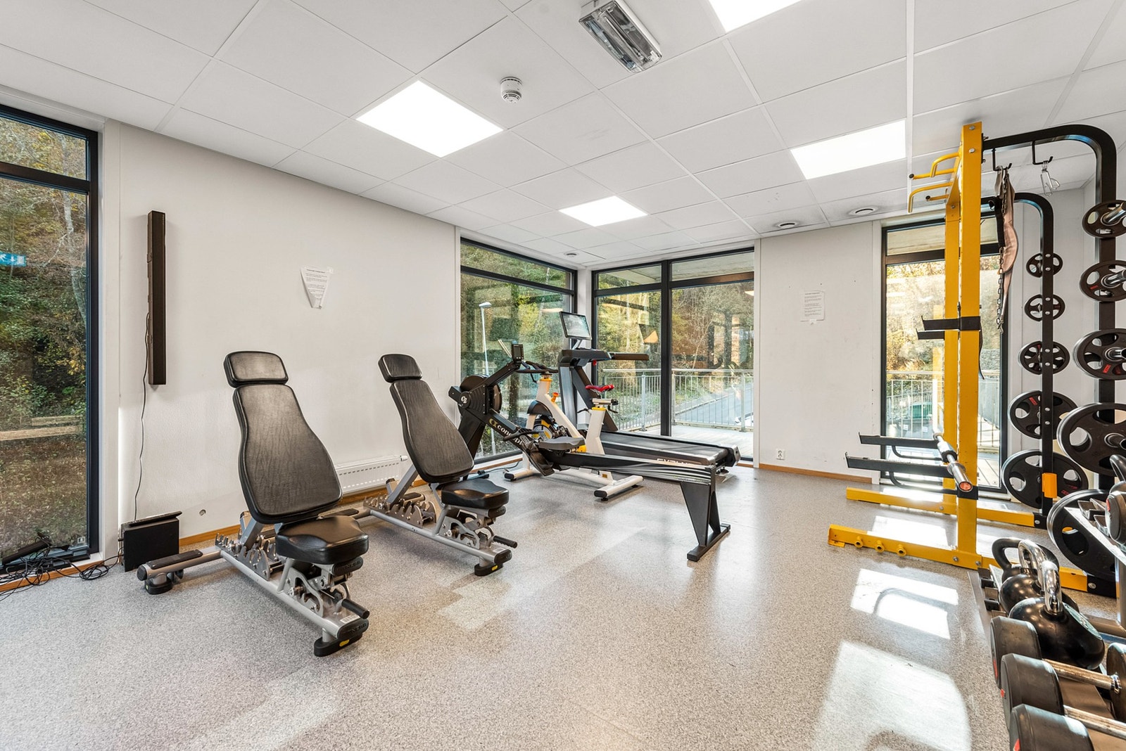 Herlig felles treningsrom for beboerne Galleribilde