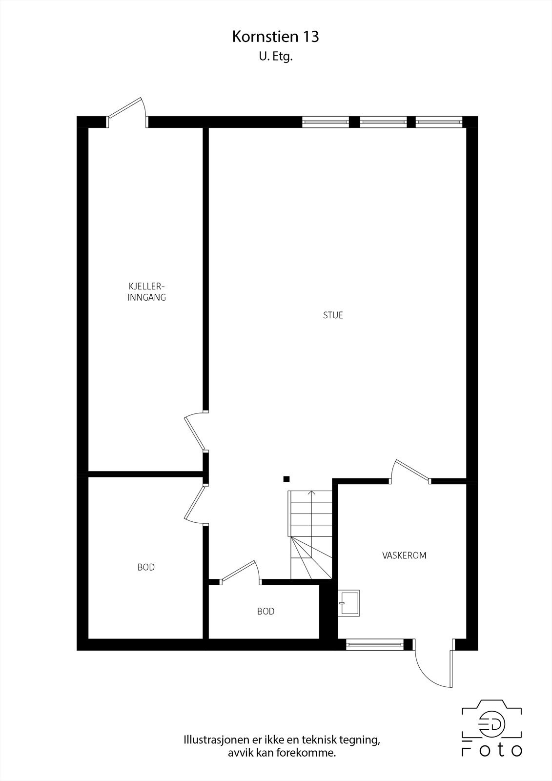 Plantegning underetasje Galleribilde