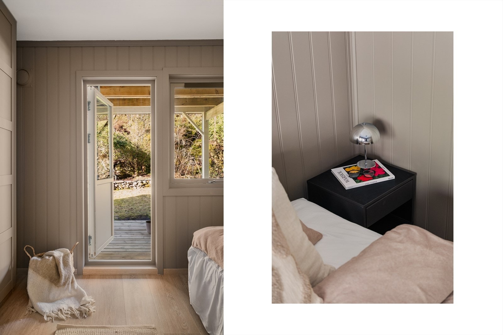 Fra hovedsoverommet er det utgang til koselig markterrasse og hage. Galleribilde