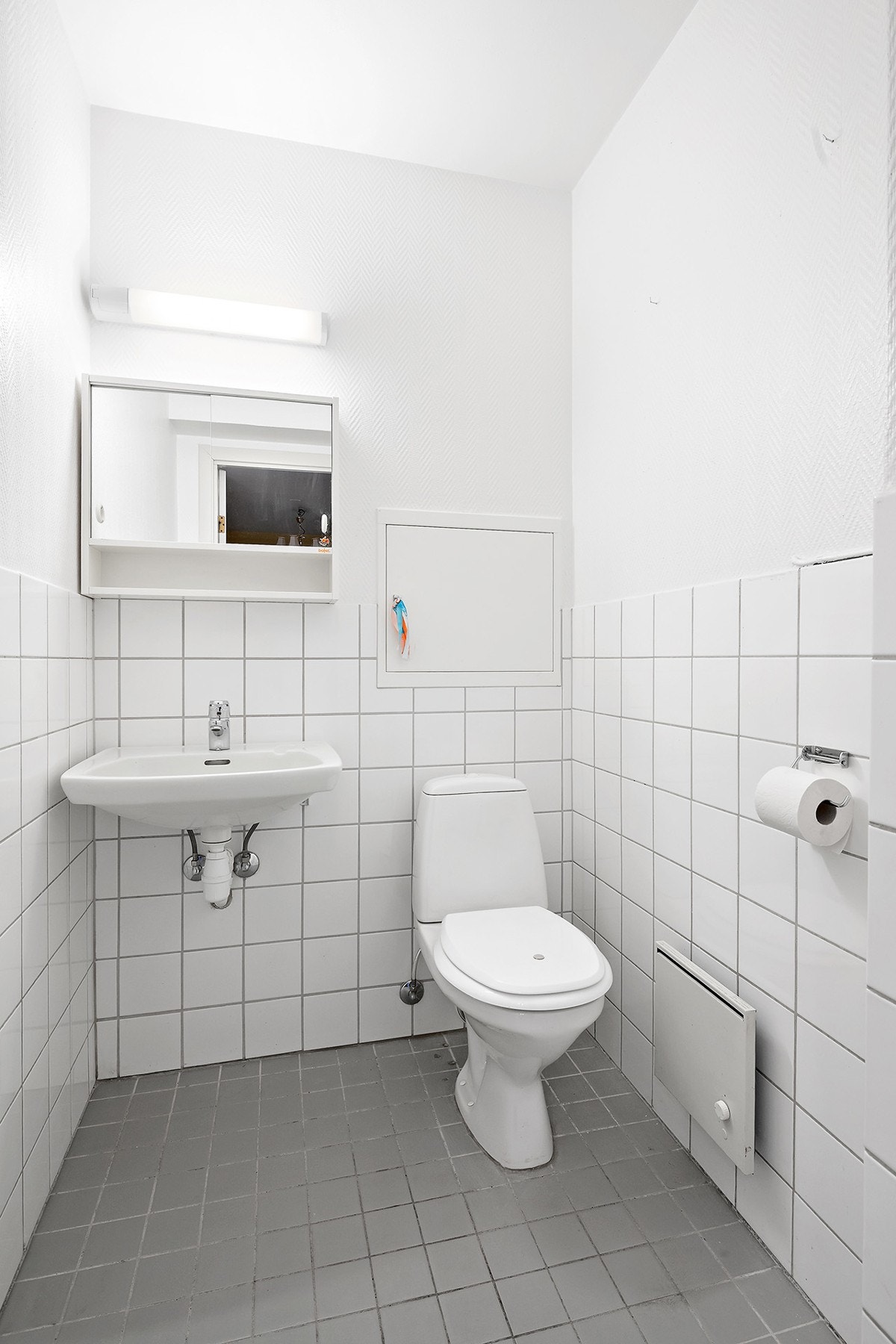 Separat toalettrom innredet med servant og toalett Galleribilde