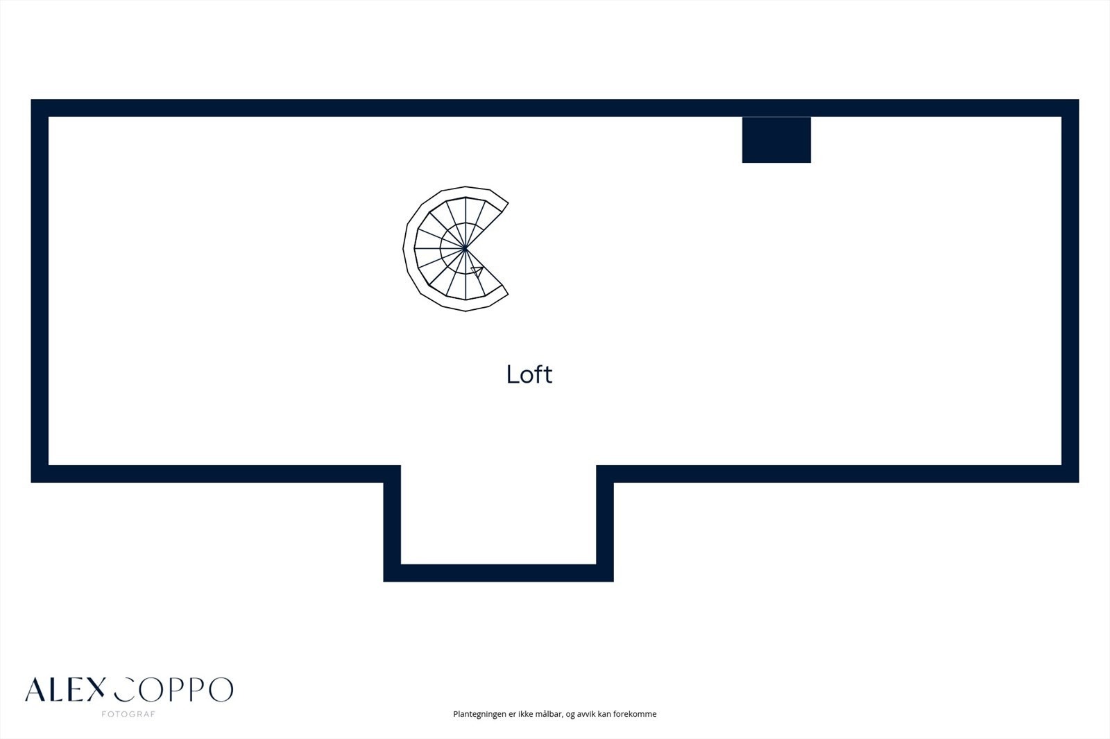 Plantegning loft Galleribilde