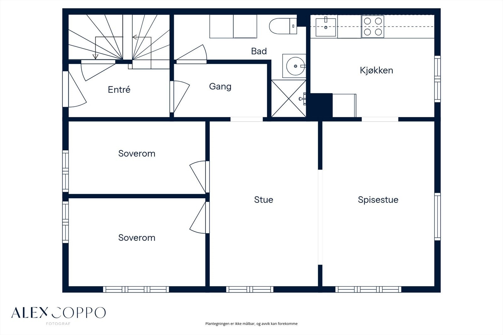Plantegning 1.etasje Galleribilde