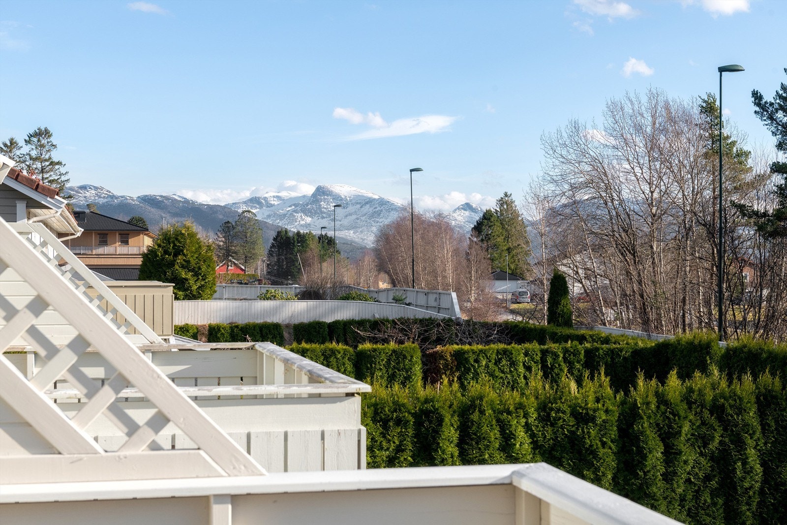 Utsikt fra balkongen Galleribilde