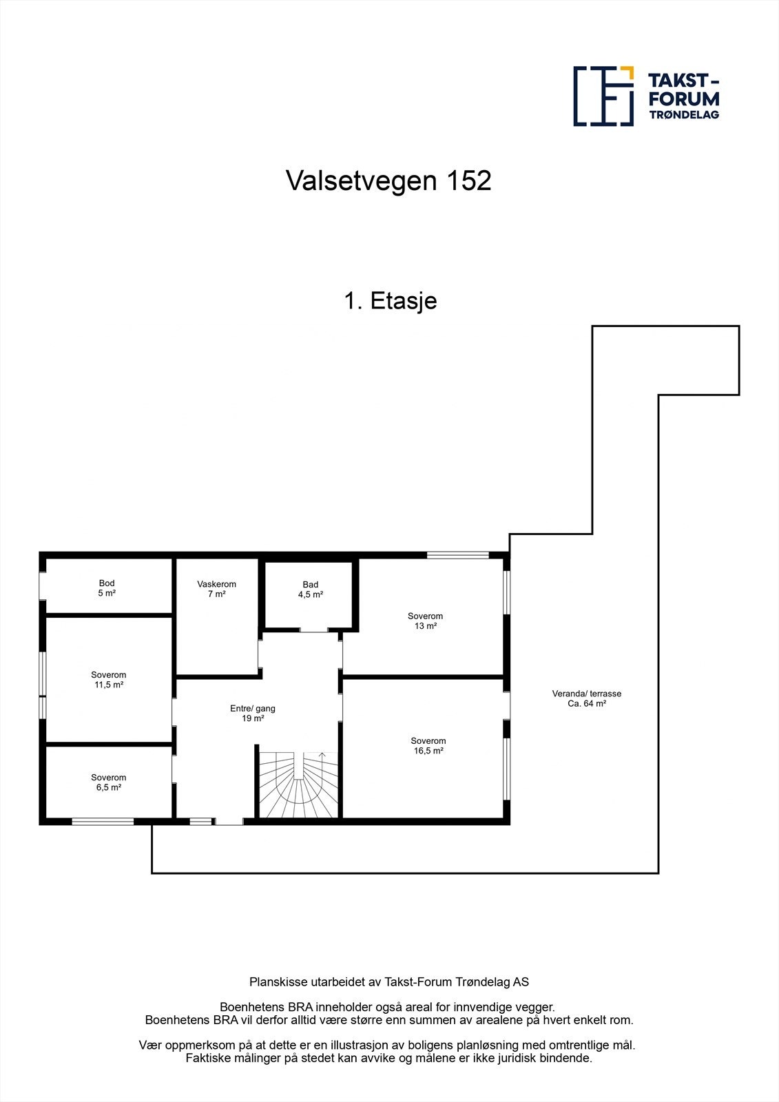 Planskisse 1. etasje. Galleribilde
