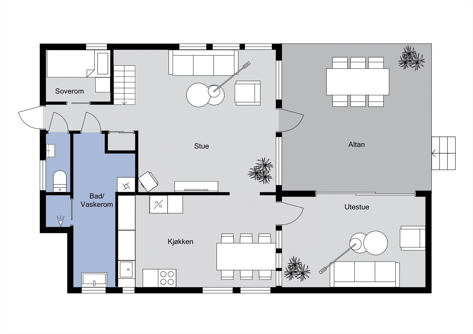 Plantegning - Hovedetasjen Galleribilde