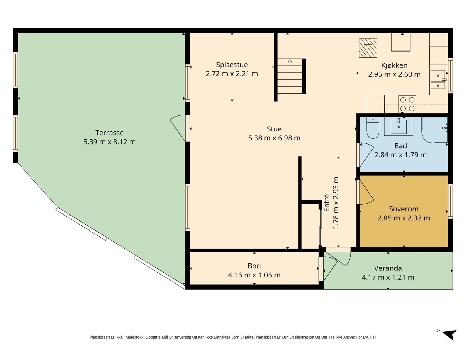 Plantegning 1.etasje Galleribilde