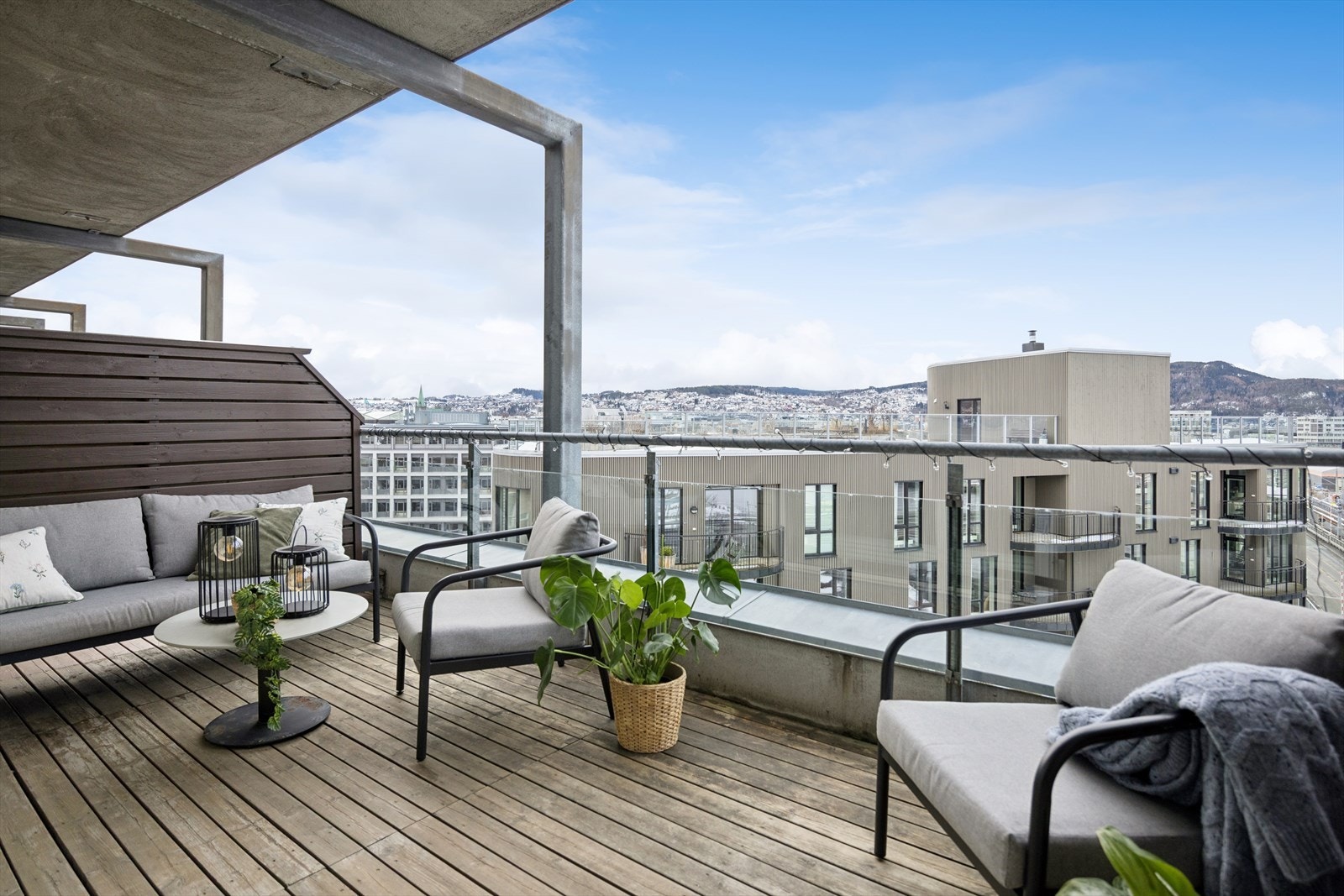 Upåklagelig utsikt over Trondheim by! Galleribilde