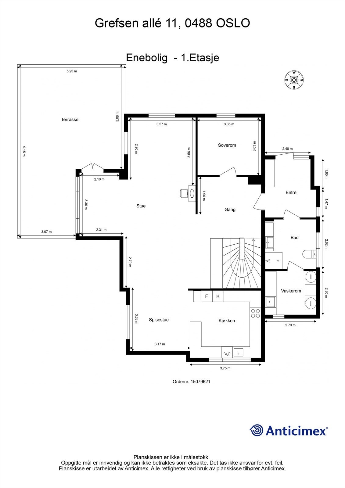 Planskisse 1. etasje Galleribilde