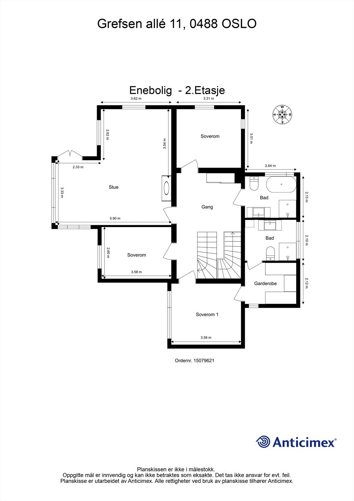 Planskisse 2. etasje Galleribilde