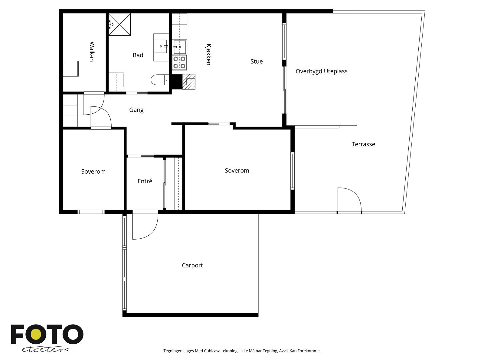 Veiledende plantegning - Ikke målbar Galleribilde