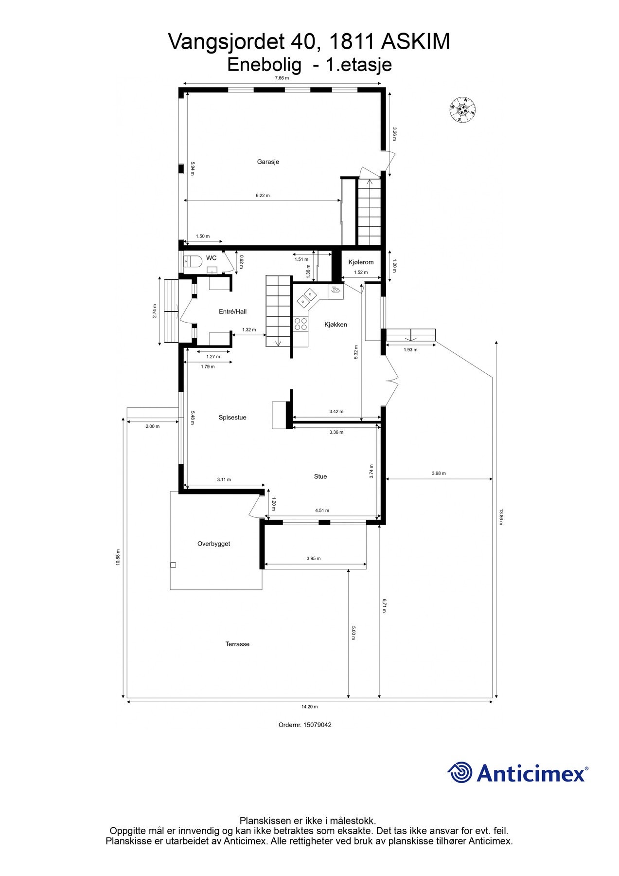 Plantegning 1. etasje. Galleribilde