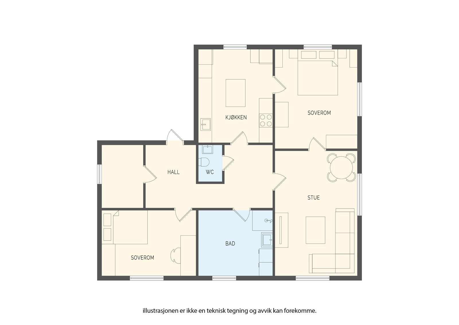 Plantegning 2. etasje. Galleribilde