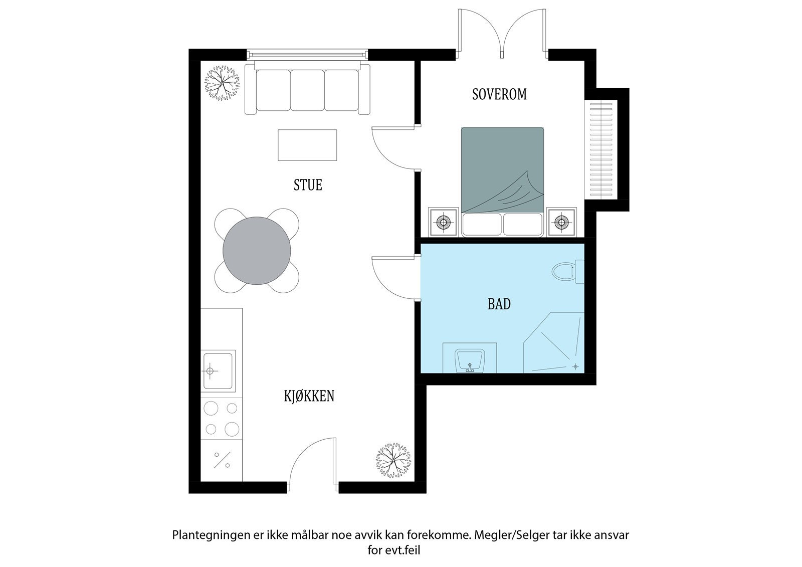 Fullstendig plantegning Galleribilde