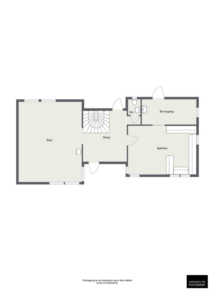 Plantegning 1.etasje Galleribilde