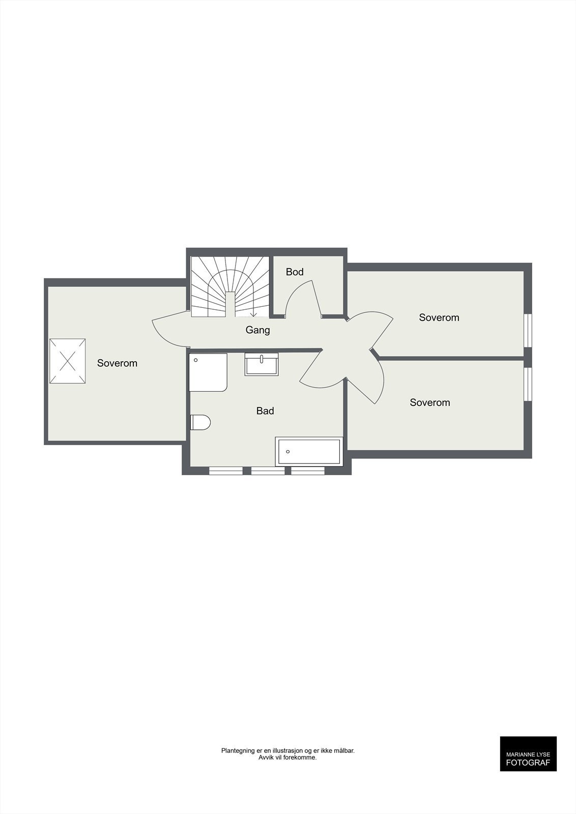 Plantegning 2.etasje Galleribilde