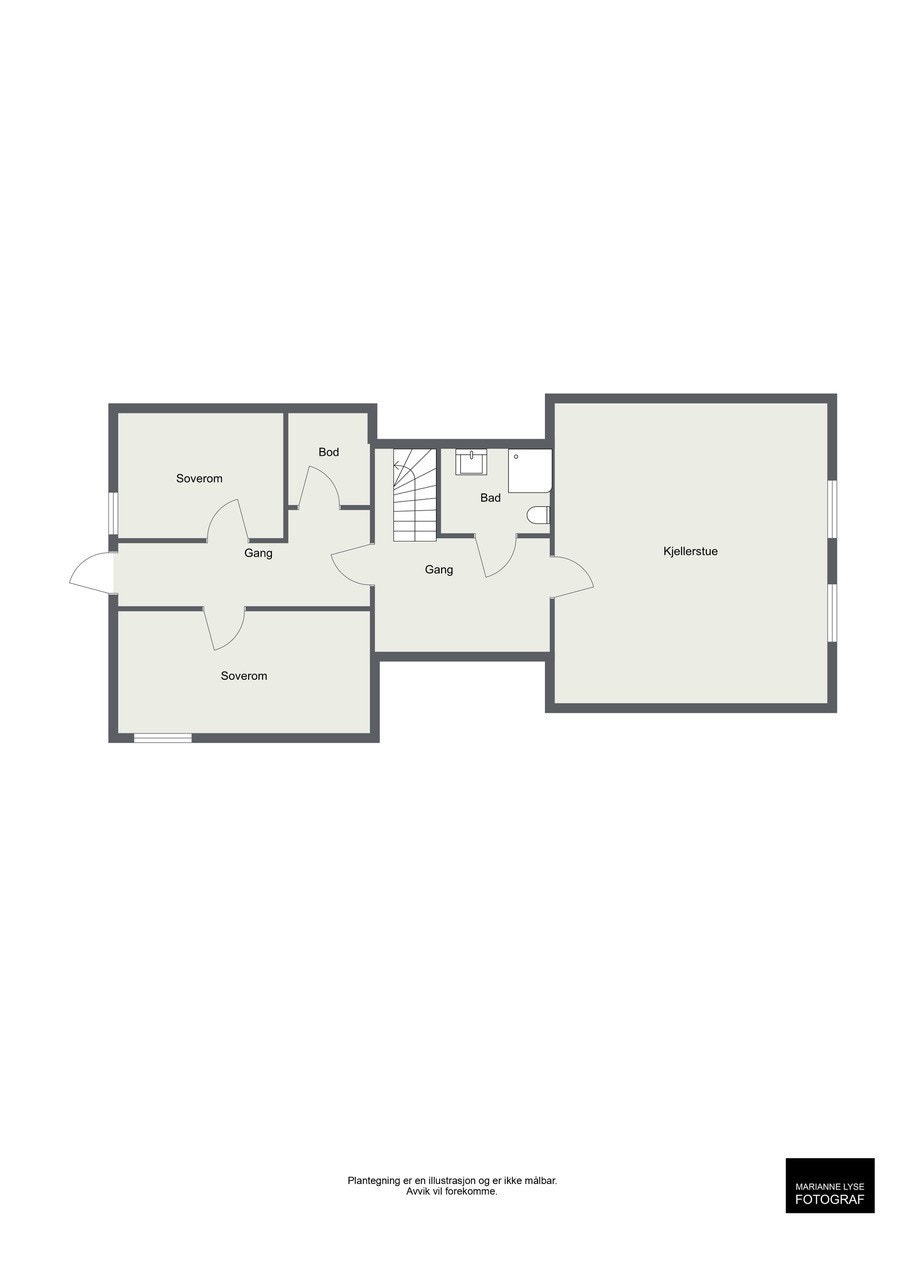 Plantegning kjeller Galleribilde