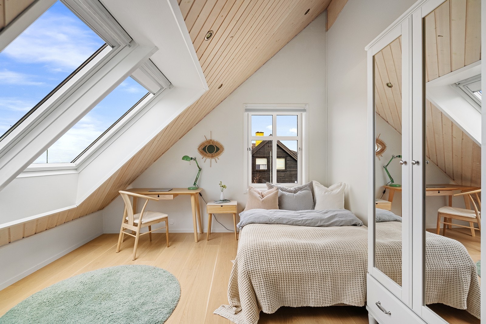 Soverom 3. Dette soverommet er stue på opprinnelige tegninger. Galleribilde