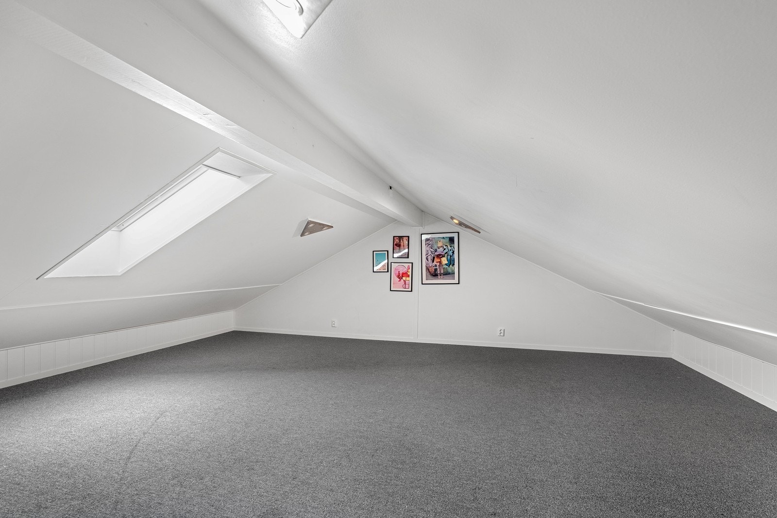 Loft i garasje. Galleribilde