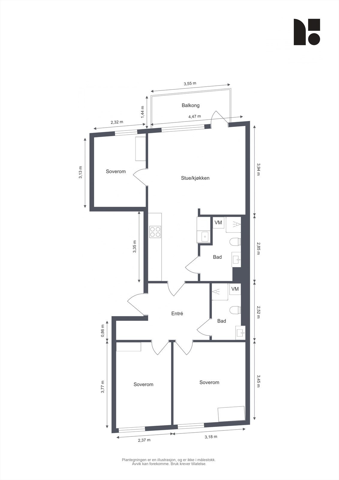 Plantegning. Galleribilde