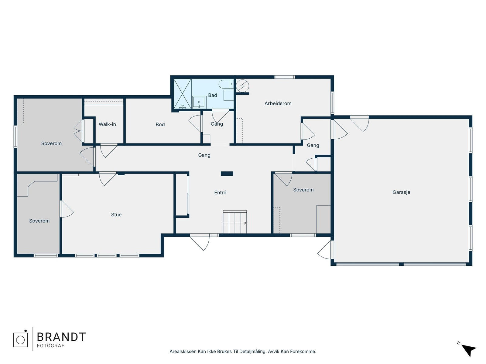 Plantegning underetasje. Galleribilde