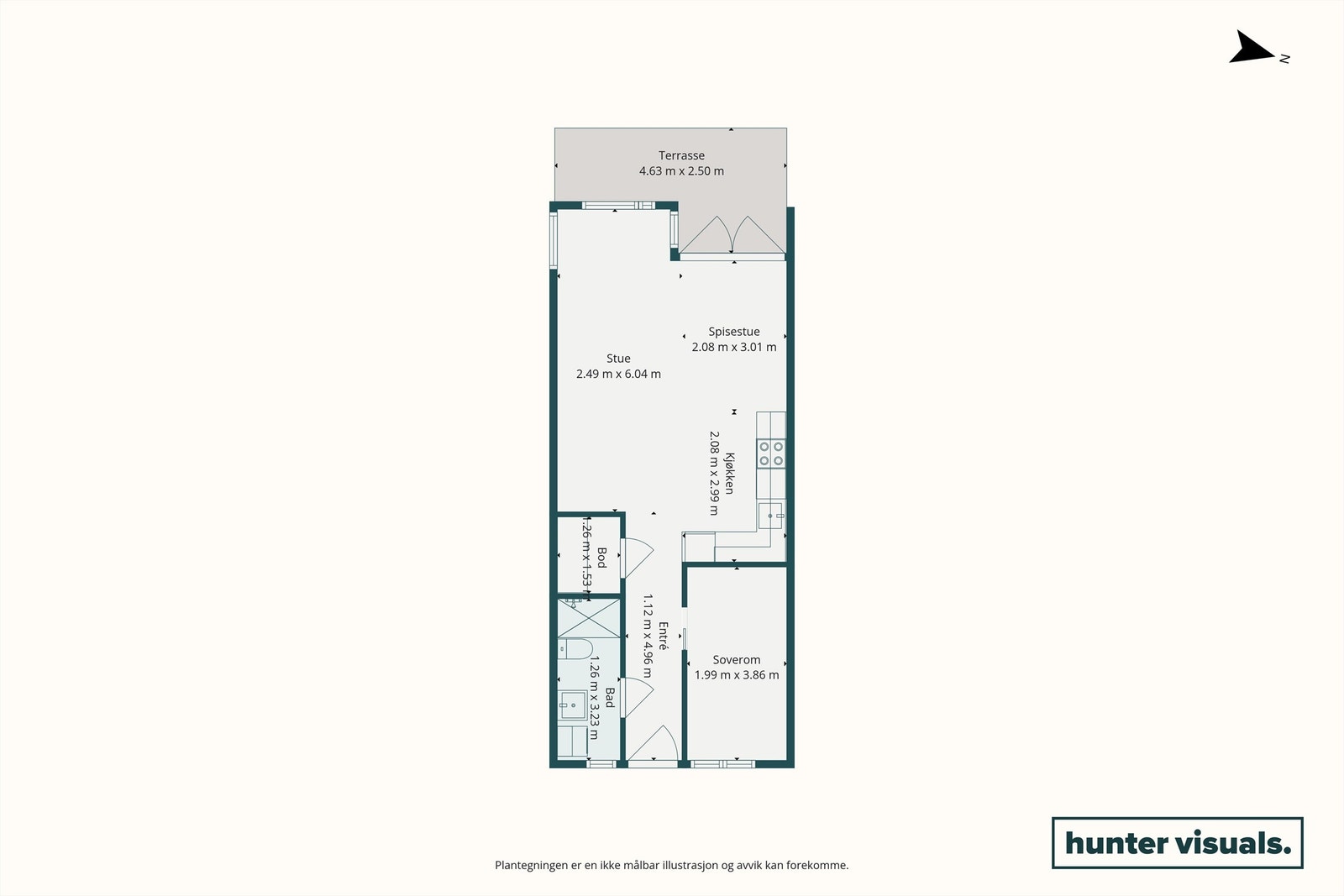 Plantegning Galleribilde