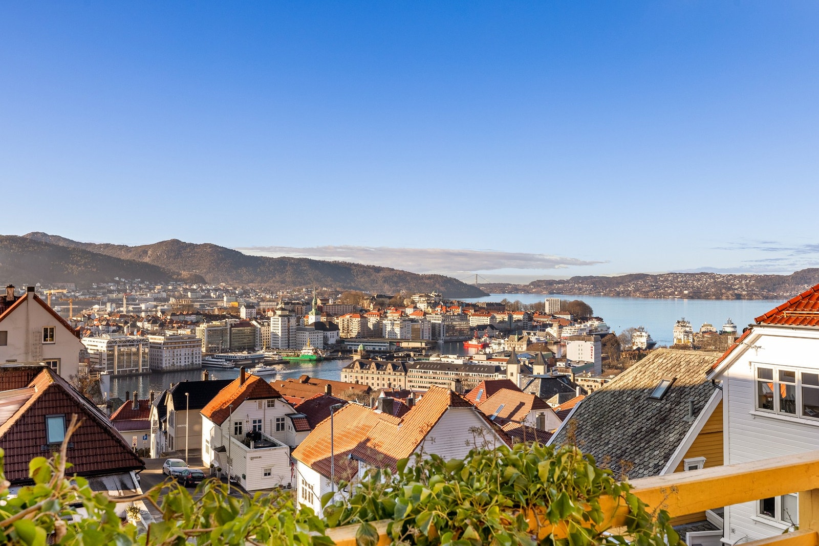 Her er det også en spektakulær utsikt over Bergen, Byfjorden og mye mer! Galleribilde