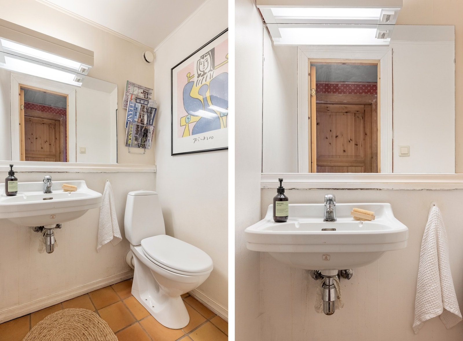 Det er også et toalettrom i etasjen som måles til 1,3 kvm. - perfekt til gjester og daglig bruk! Galleribilde