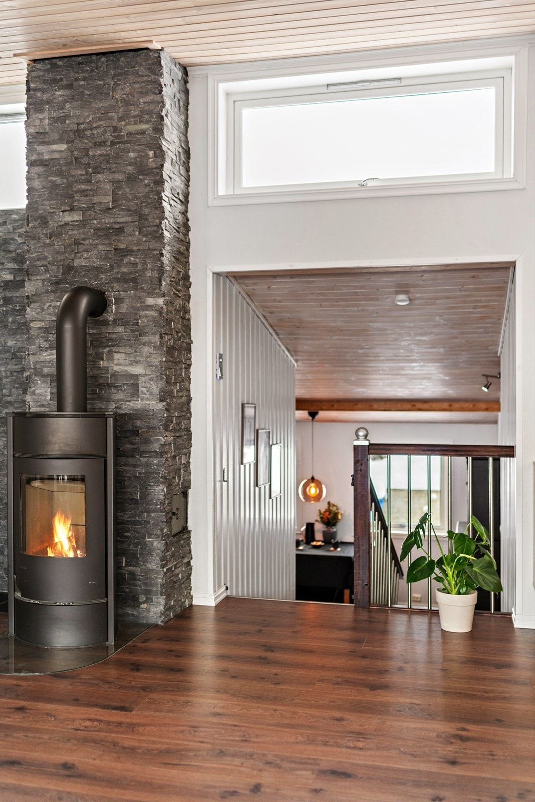 Den flotte peisen varmer godt. Galleribilde