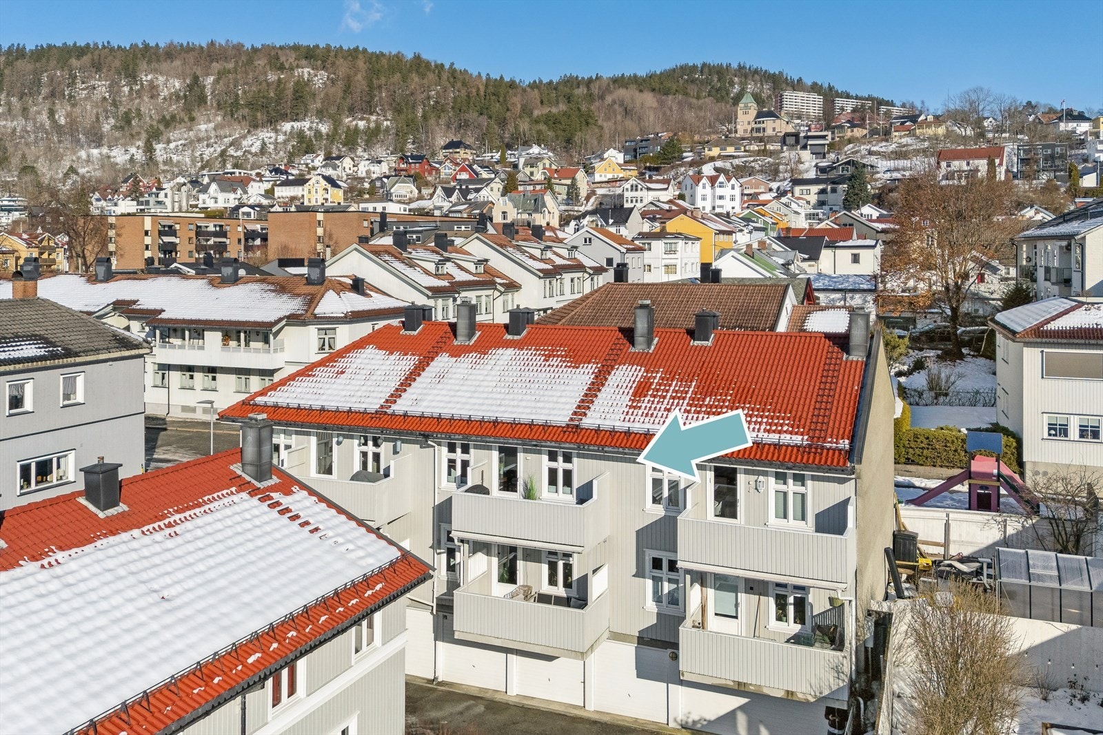 2-roms toppleilighet med sentral beliggenhet på Bragernes. Galleribilde