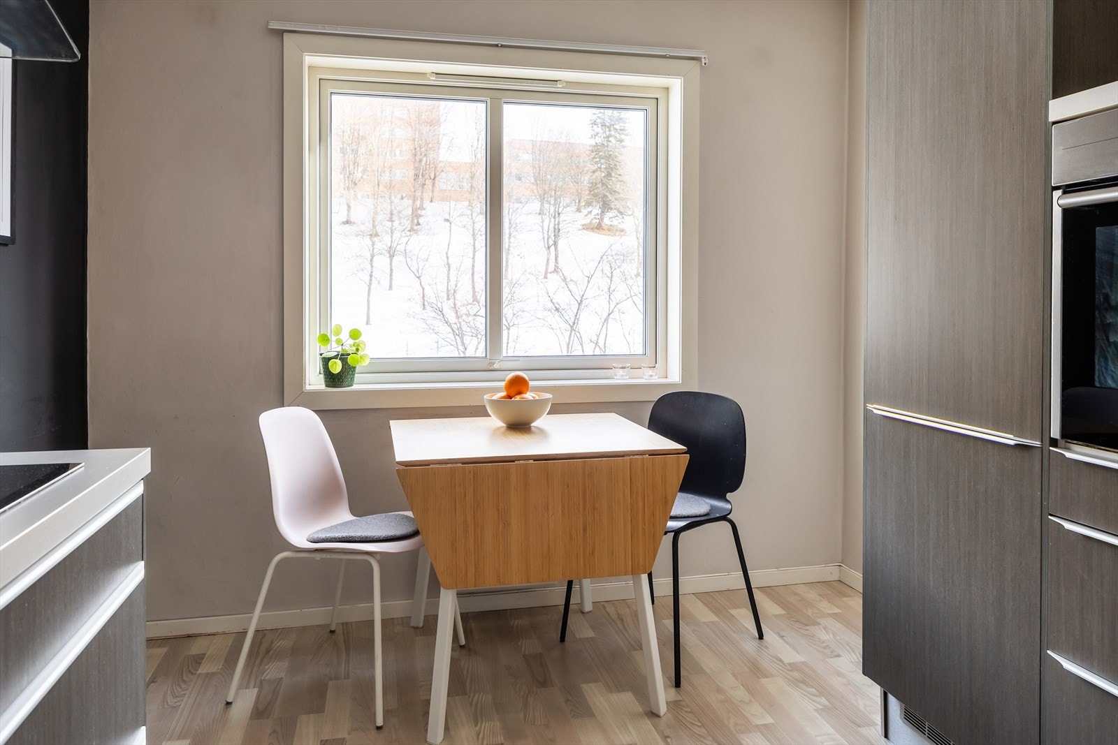 Her er det god plass til spisesone. Galleribilde