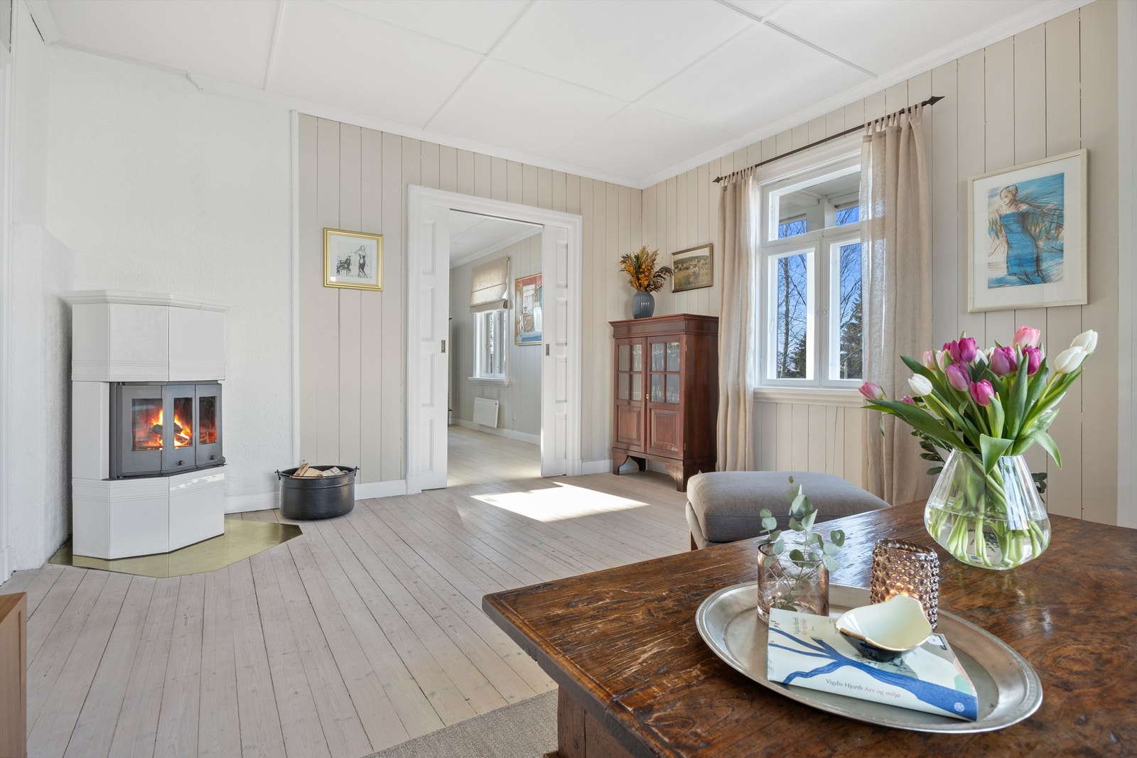 Peisovn som gir god varme og lun stemning på kalde vinterdager. Galleribilde