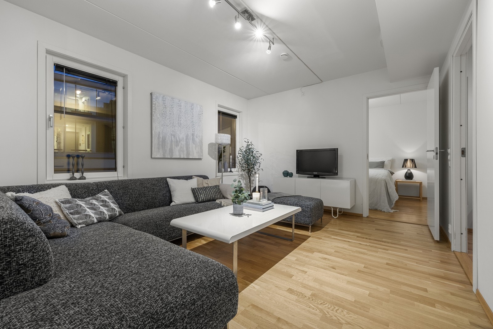 Tidligere har soverom II befunnet seg i deler av stuen og dette kan enkelt tilbakestilles. Galleribilde