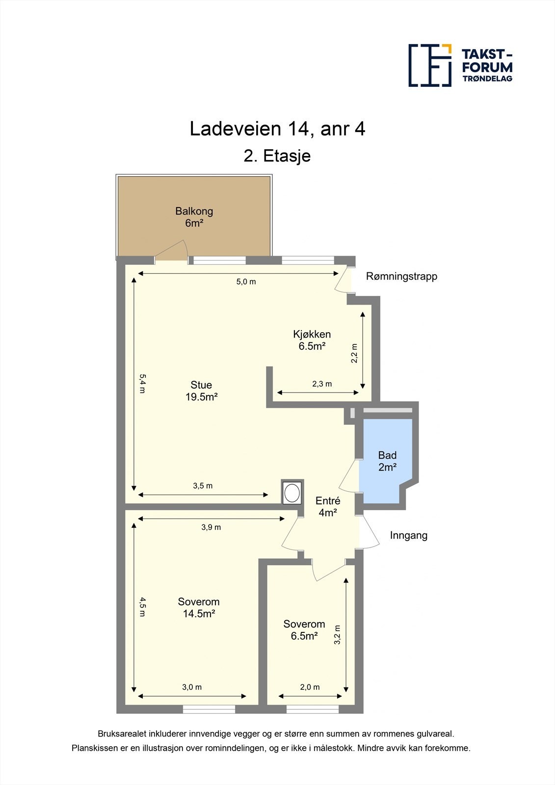 Skissert plantegning 2. etasje. Galleribilde