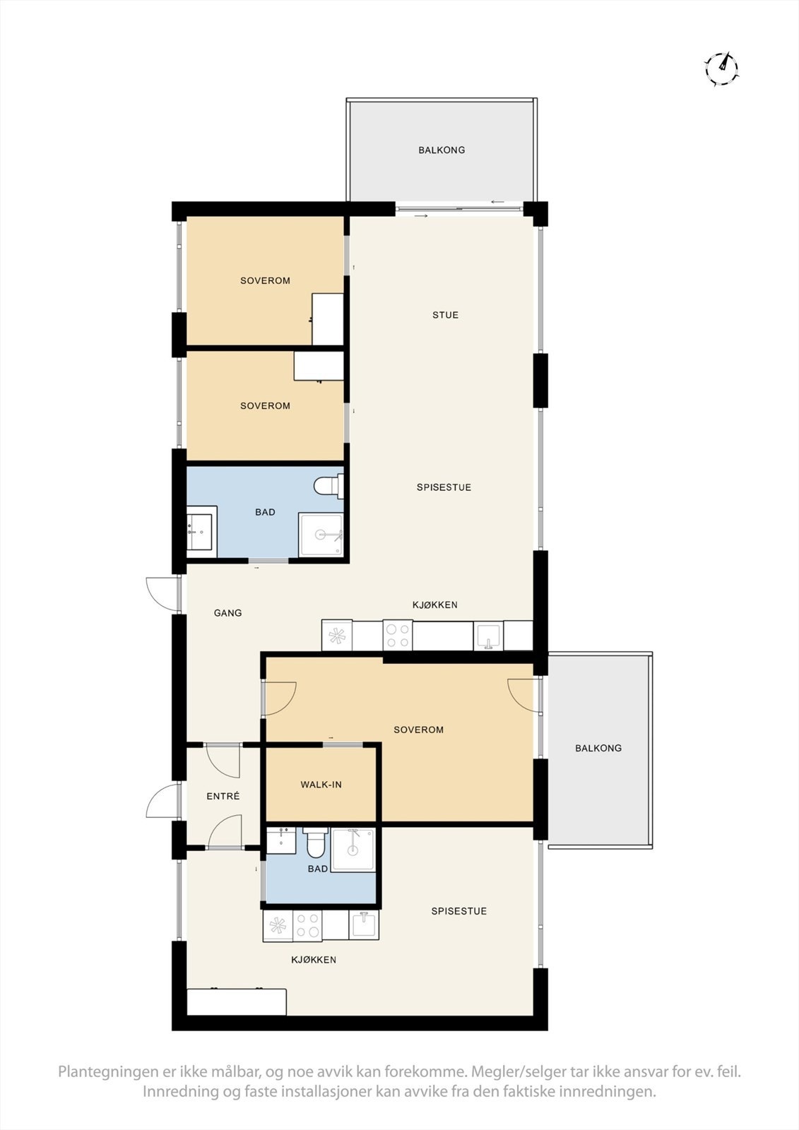 Plantegning 1.etg. Galleribilde