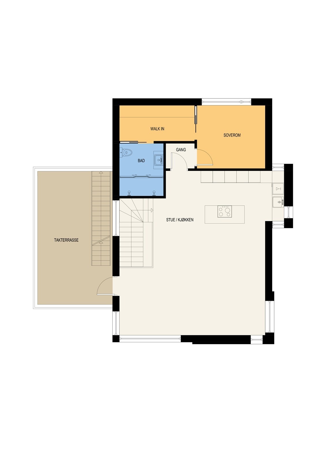 Plantegning 2. etasje Galleribilde