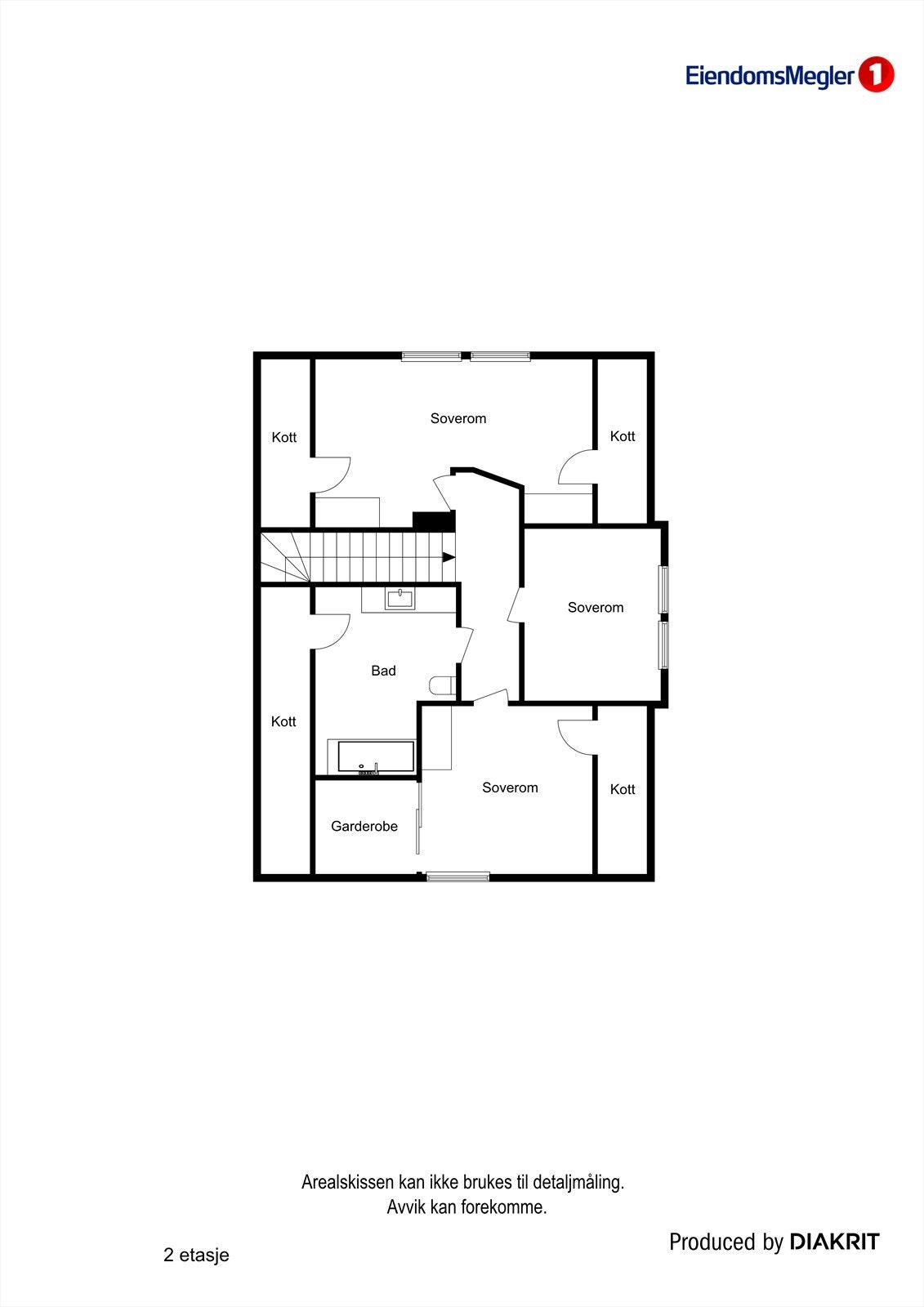 Plantegning 2. etasje Galleribilde