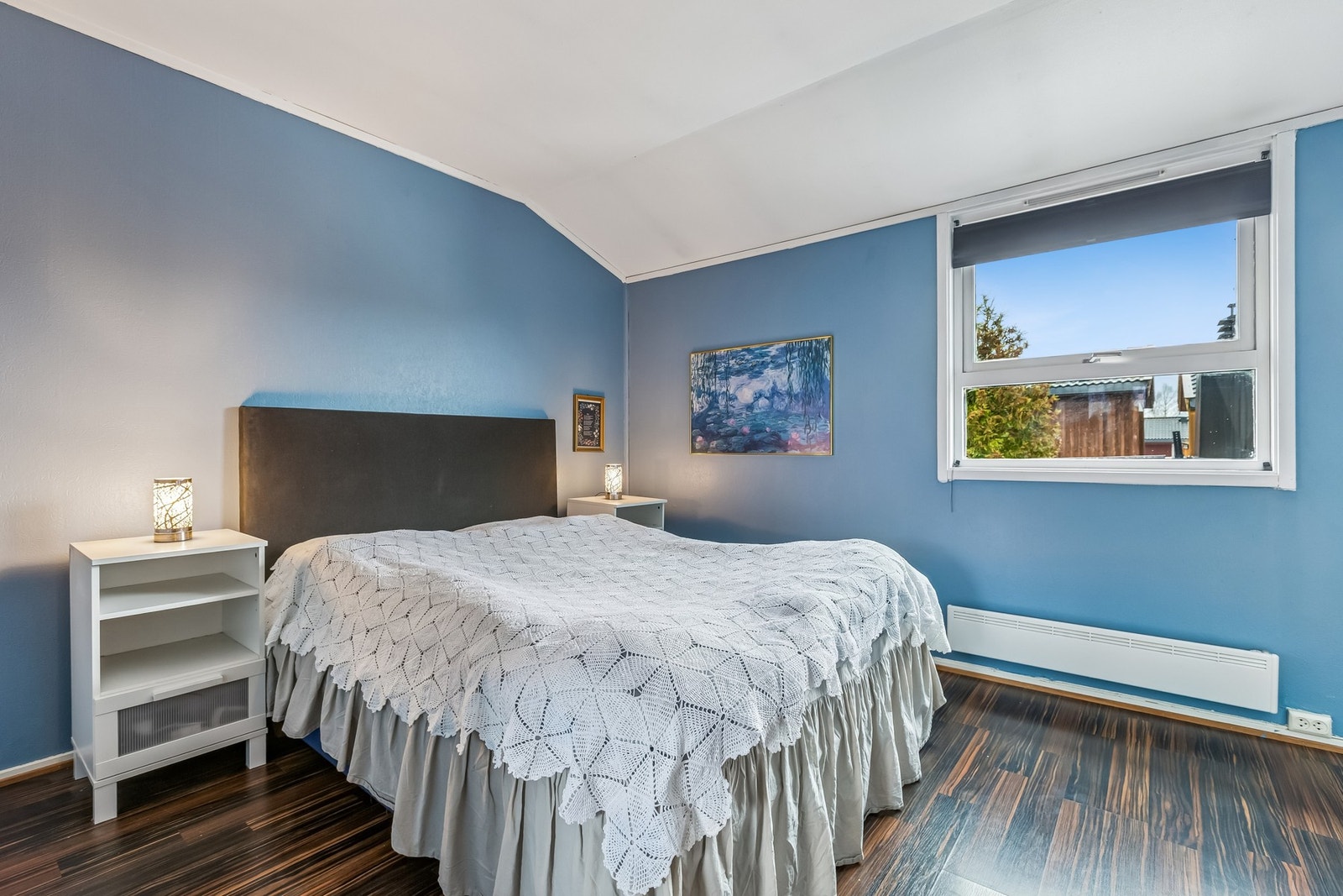 God plass til dobbeltseng og ønsket skapplass. Galleribilde