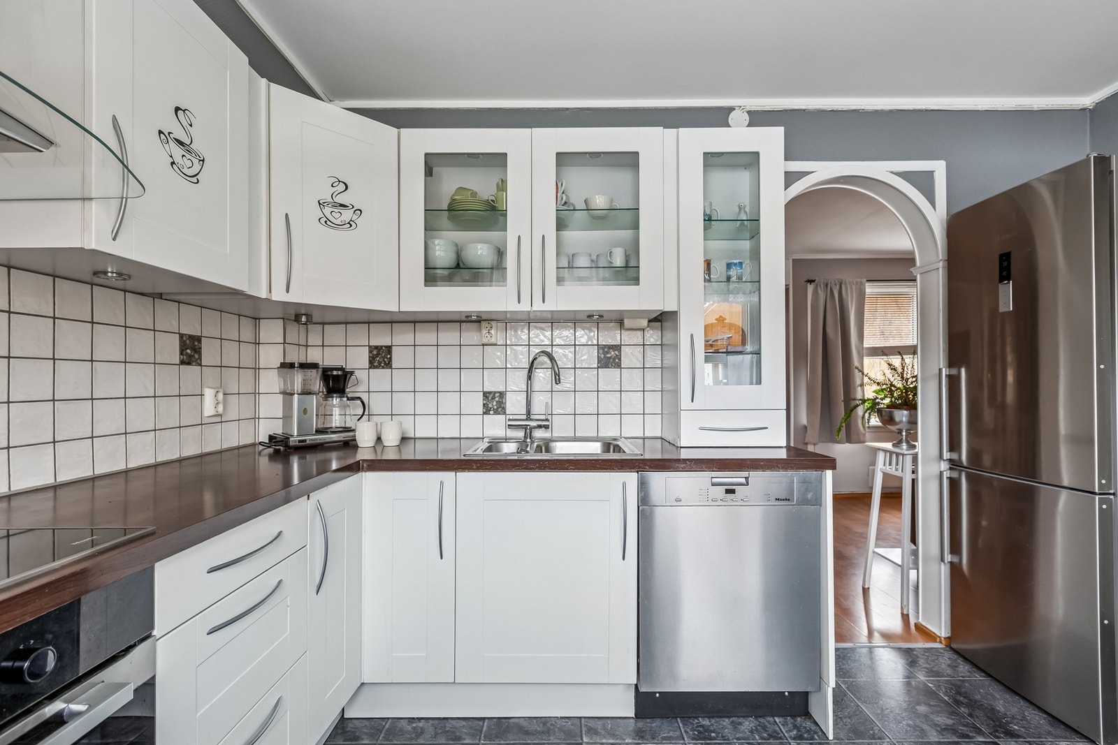 Kjøkkenet er 8,7 m². Galleribilde