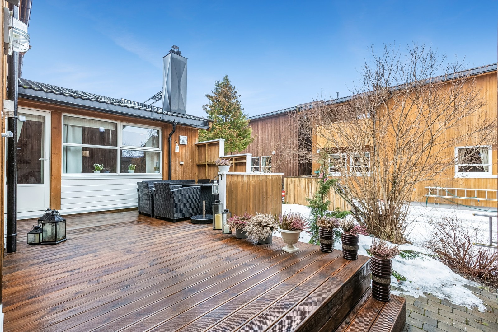 Terrassen er 18 m². Galleribilde