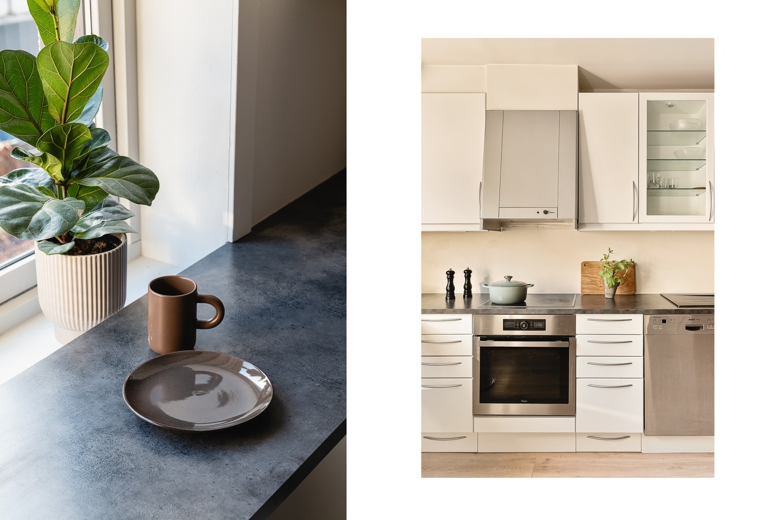 I 2019 ble kjøkkenfrontene malt og benkeplate skiftet. Galleribilde