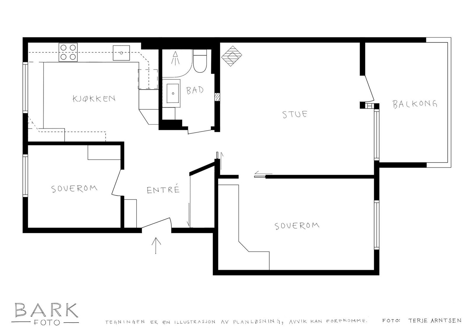 Plantegning 3.etasje. Galleribilde