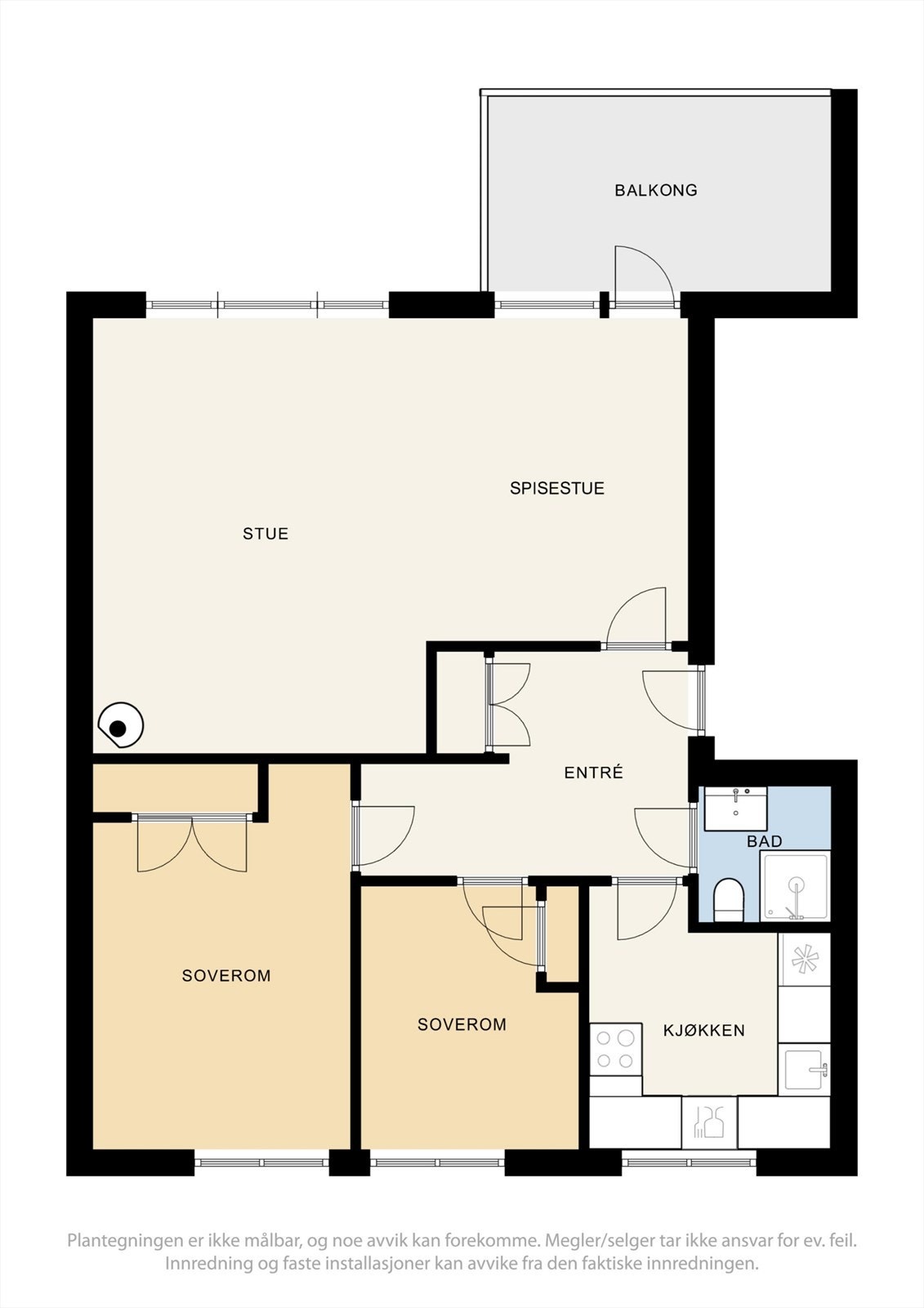 Plantegning hovedetasje: Galleribilde