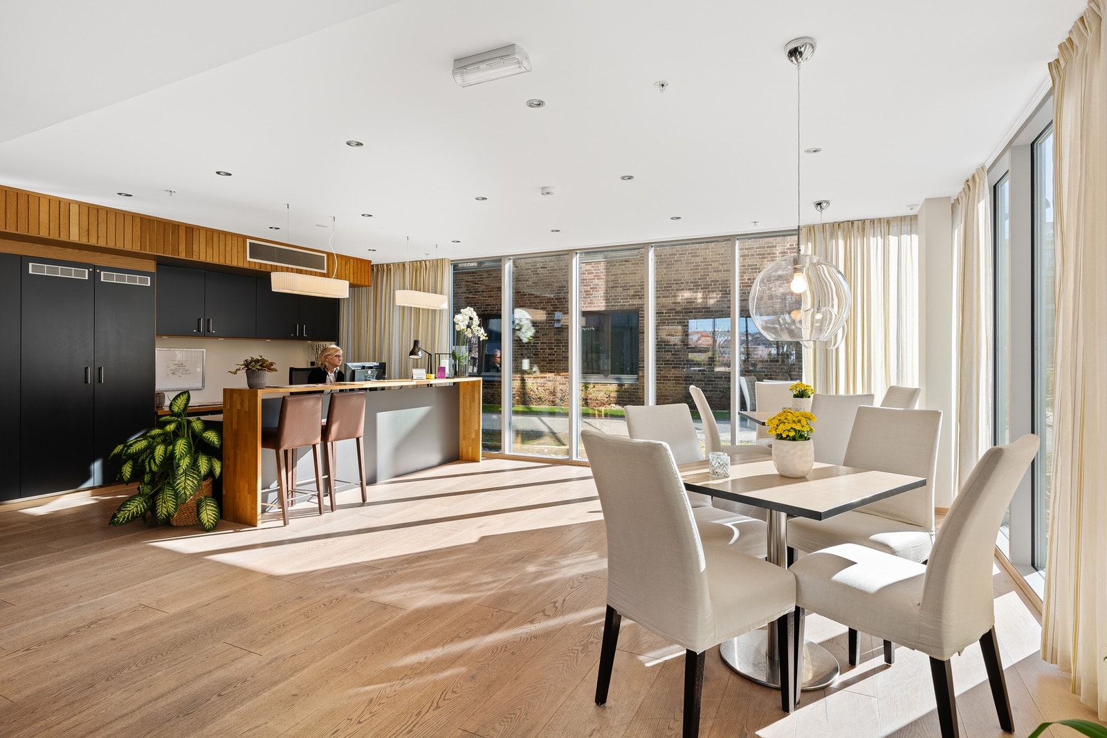 Resepsjon i servicesenteret i bygget Galleribilde