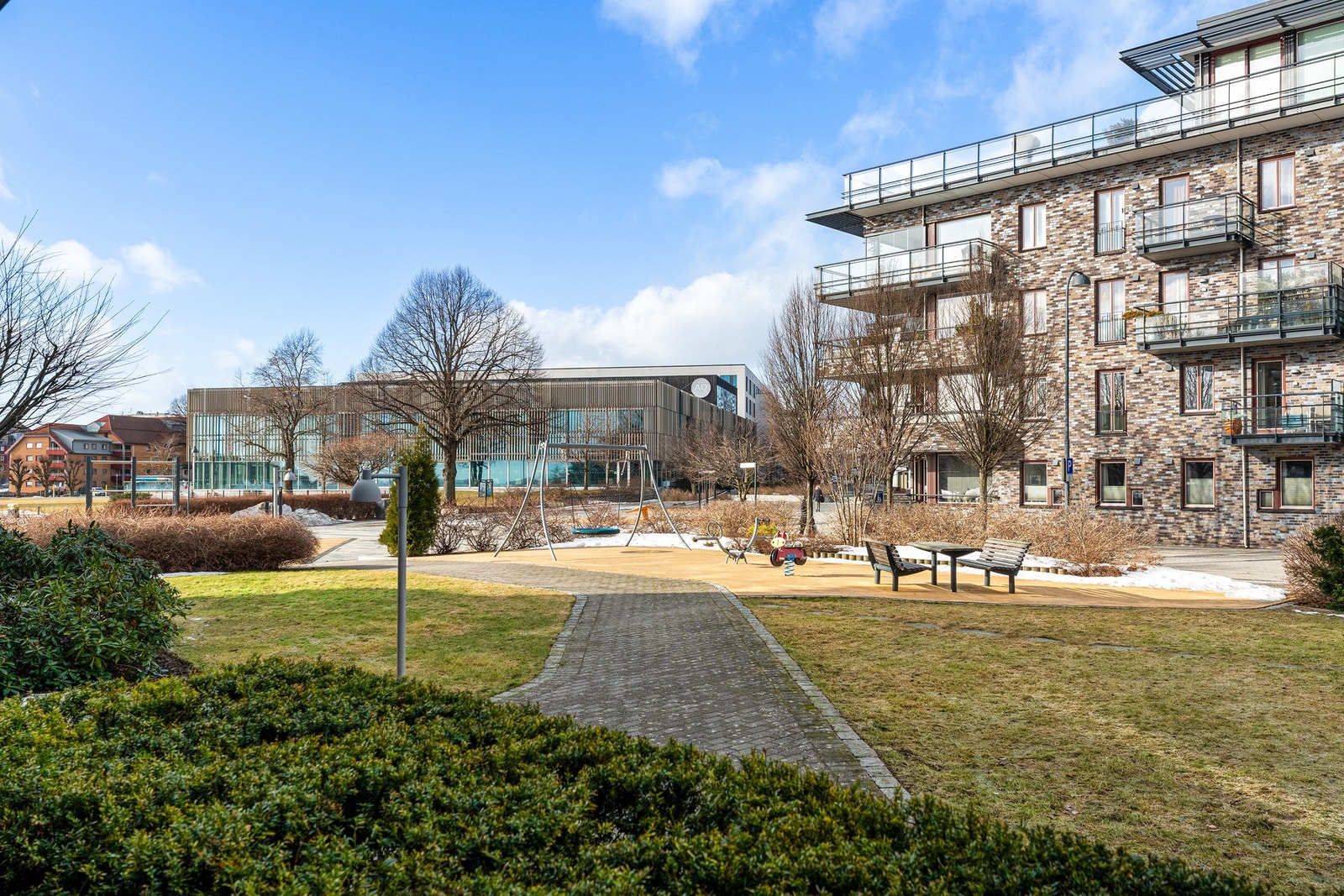 Fint uteområde Galleribilde