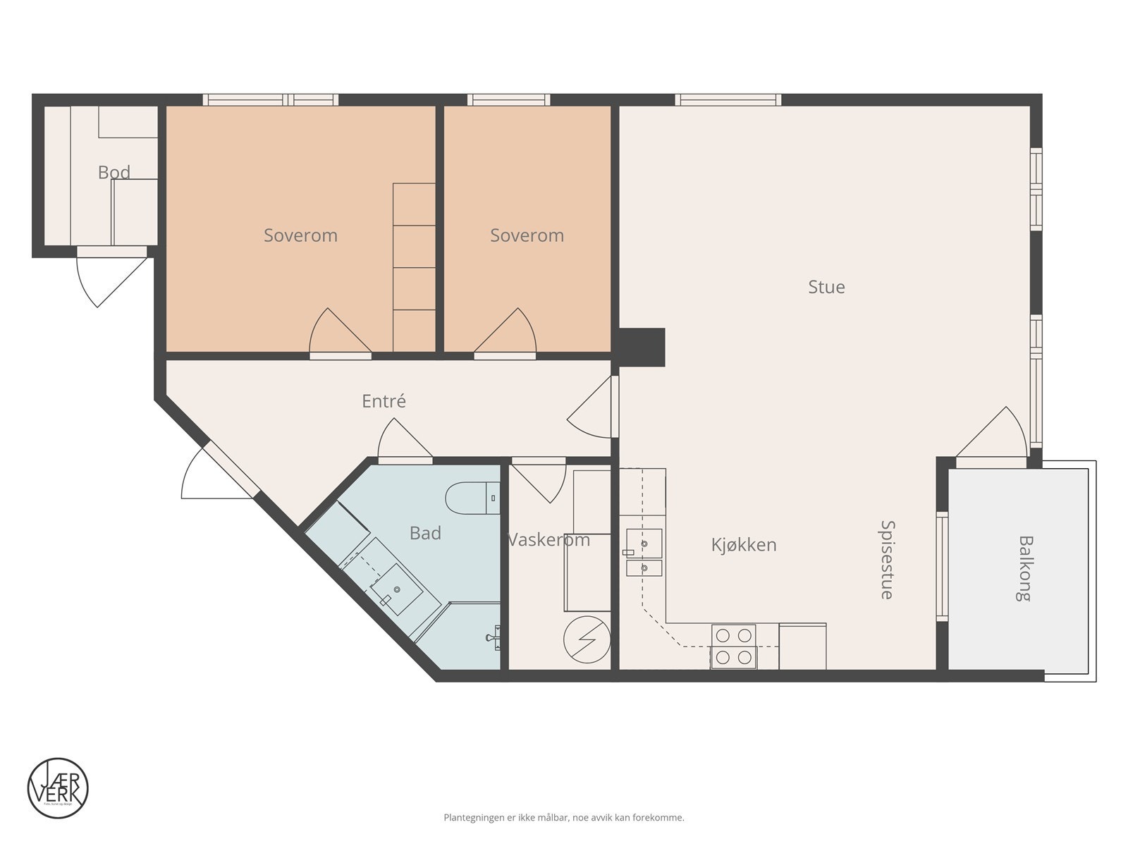 Plantegning Jadarvegen 26A Galleribilde