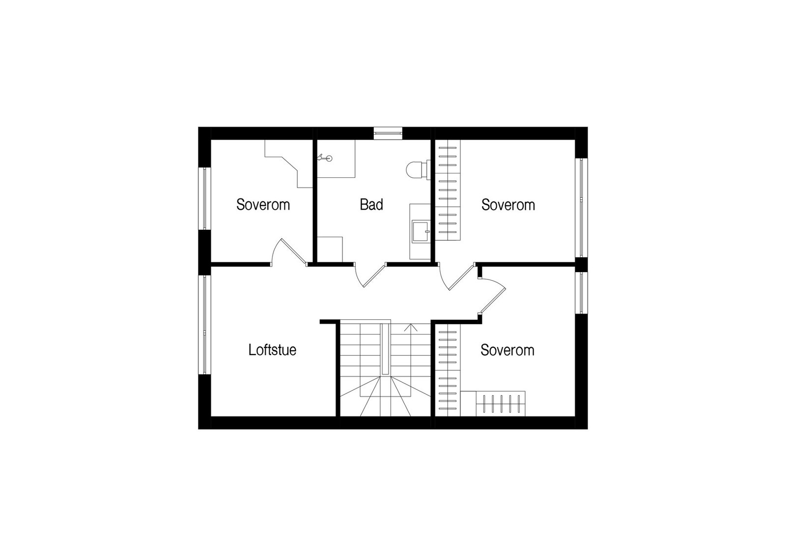 Plantegning 2.etasje. Galleribilde